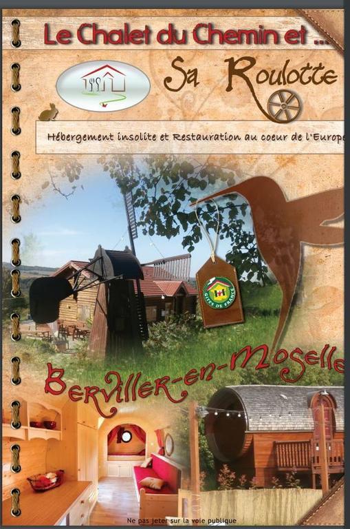 Le Chalet Du Chemin Et Sa Roulotte Berviller-en-Moselle Екстер'єр фото